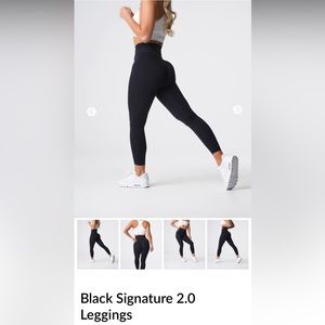 NVGTN Black Leggings Signature 2.0